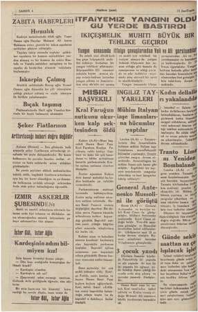  YP A » SAHIFE 4 (Halkın Şesi) ZABITA HABERLERİ Hırsızlık Kadriye mahallesinde Abdi oğlu Yaşar | Hasan oğlu Haydar Mehmet Ali