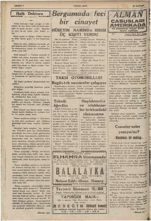  a — 7 Td ES e pp PE SAHIFE 2 (Salkım sesi) | Halk Doktoru İ Bergamada feci Dm Yalnız karaciğer değil, akciğer ve böb- reklere