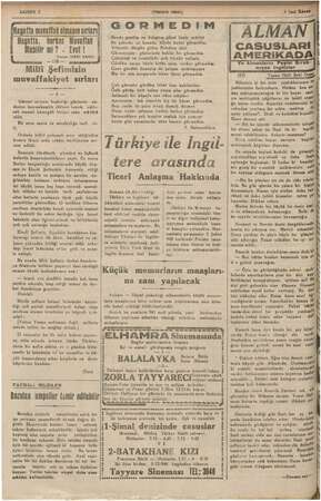  , e N "Hayatta muvaffak olmanın sırları? £ Hayatta, herkes Muvaffak i Olabilirmi? - Evet! Yazan: SIRRI SANLI rn A —> EA Milli