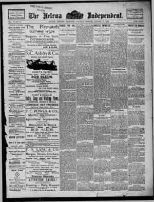 The Helena Independent Newspaper January 5, 1889 kapağı