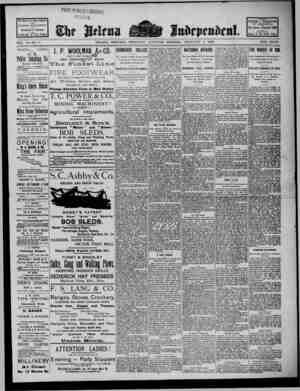 The Helena Independent Newspaper February 2, 1889 kapağı