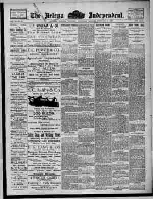 The Helena Independent Newspaper February 6, 1889 kapağı