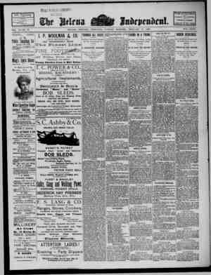 The Helena Independent Newspaper February 12, 1889 kapağı