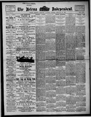 The Helena Independent Newspaper February 28, 1889 kapağı