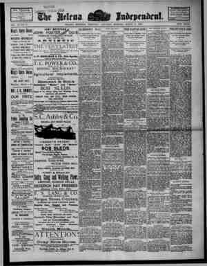 The Helena Independent Newspaper March 9, 1889 kapağı