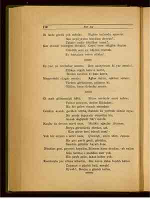  z — — a e ir > z vie BE enn. ak Eğ e Set yi ve > 150 Her Ay Bi faide gördü çok cefalar, Bigâne bulundu aşinalar, Ben...