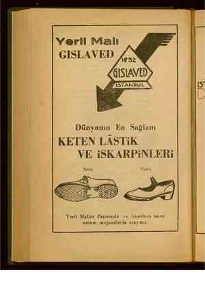    Yerli Malı | GISLAVED / i Dünyanın En Sağla m KETEN LASTİK VE iSKARPiINLERİ Tenis Yazlık Yerli Mallar Pazarında ve kundura