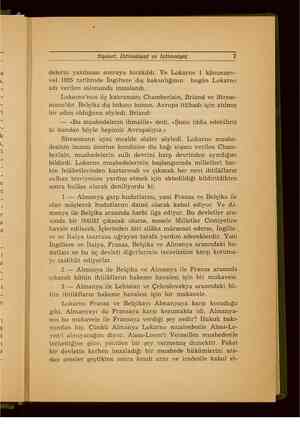  w P Wp —. . ER e. Siyaset, İktisadiyat ve İçiimaiyat delerin yazılması sonraya bırakıldı, Ve Lokarno 1 kânunuev- vel 1925...