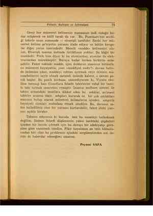    Felsefe, Ruhiyat ve İçtimaiyat 73 Gerçi her mücerret kelimenin manasının indi olduğu ka- dar müşterek ve külli tarafı da