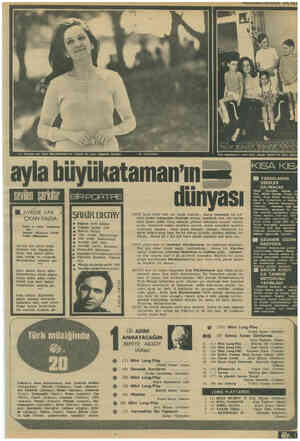  Üç dünyası var Ayla Büyükataman'ın. Üçünü de aynı değerde seviyor. ayla büyükataman'ınmaz W AYRİLIK VAR * ÇIKAN FALDA Beste