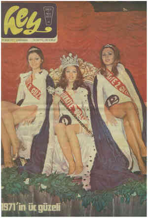 Hey Dergisi 27 Ekim 1971 kapağı