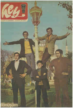 Hey Dergisi 17 Kasım 1971 kapağı