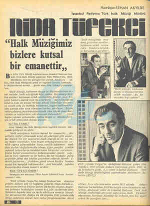  İstanbul Radyosu Türk halk Mlüziği “Halk Muzigimiz bizlere kutsal bit emanettir,, u hafta Türk Müziği sayfalarımızı,İstanbul