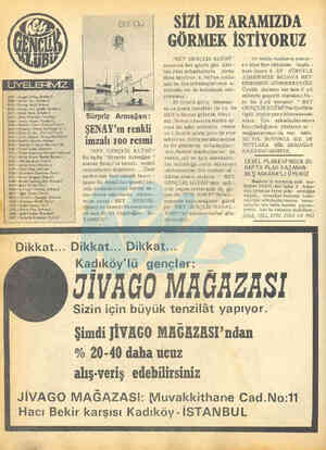  UYELERİIVIİZ "0 W Cırqlx Aktaş Üsteahbul) — 2038 - Atrloy Siz İÜstanbul) 2039 — Kantoş Sadik (kOBrııg , » 2040 - Orhan Veli