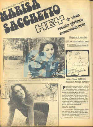  — İtalya'nın 18 yaşındaki | Ünlü sarkıcısı hepinize kendi el yazısıyla mesaj gönderdi. e #öüşe 1972 Canzonissima feslivalinde