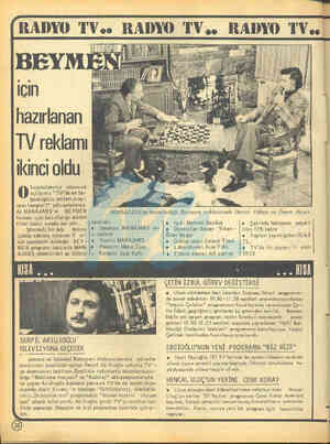  RADYO TV.. RADYO TV,. RADYO IV. | hazırlanan TV reklamı ikinci oldu kuyucularımız arasında () açtığımız "TV'deen be-...