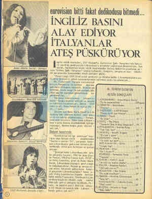  “ eurovision bitti fakat dedikodusu bitmedi... İNGİLİZ BASINI ALAY EDİYOR İTALYANLAR ATEŞ PÜUSKÜRÜYOR ngiliz müzik...