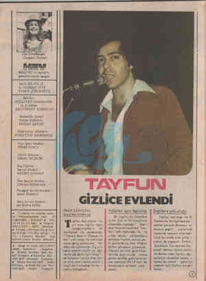  Ute Kittelberger (Özdemir Gürsoy) MİLLİYET' in haftalık gençlik-müzik dergisi SAYI :33-YIL :3 4 TEMMUZ 1973 FİYATI:250 KURUŞ