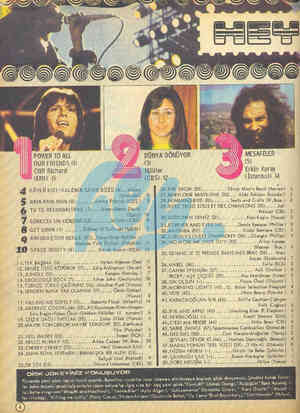  POWER TO ALL OUR FRLENDS (|) Cliff Richard (EMD) 15 V &| KÖYLÜ KIZI/KALENİN BAYIR DÜZÜ (6).. Alpay 26.THE SHOW (28)..........