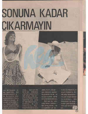  SONUNA KADAR ÇIKARMAYIN ruz. Bir blucinle en ağır toplantılara - bile katılabileceksiniz ar - tık. Bu blucinin üstü- ne...