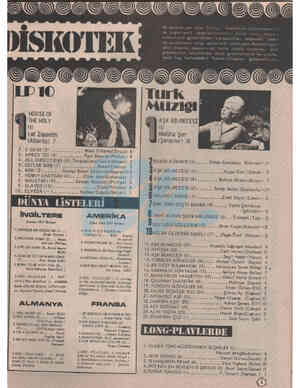  iğ. HOUSE OF THE HOLY (D Led Zeppelin (Atlantic) 7 - Hanat CO | £, Ü BÖÜSÜLÜ l NN Manu DibangolDecca) 6 3. APRES TÜN(5)...