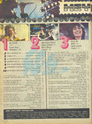  OH OLSUN () — Füsun Önal (Diskotür) 15 4 SoUL MAKOSSA (6) İŞ CHARLY (8) Manu Dibango (Decca) Santabarbara (Harvest) 6 ALTIN