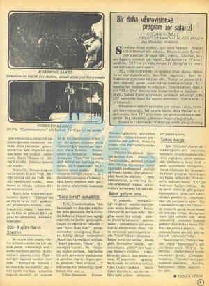  JOSEPHİNE BAKER Dünyanın en büyük şov kadını, donuk dinleyici karşısında ROBERTO BLANCO 1973'te "Guanlanamera" söylerken...