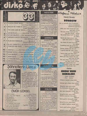  Ze 4 4 inGiLTerE — MA MELODY MAKER'dan) 1.MERRY XMAS EVERYBODY Üa vre rcan ? Slade (Polydor) 2.1WISH IT COULD BE CHRISTMAS