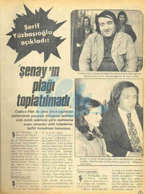  Şenay'ın plağı foplatılmadı, Coşkun Plâk ile daha önce yaptıkları sözlesmenin geçersiz olduğunu belirten ünlü müzik adamına
