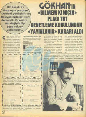  eçen haftaki HEY'de, G "Müzik Dairesi ile De- netleme Kurulu'nu na - sıl bir akıbetin beklediğini ve bu kurumların ıslah...