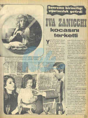  Evliliklerinin ilk'gününden beri kriz geçirdiğini söy- leyen 1974 Sanremo eampıvmzu sonunda eşinden ay- r’ılmaya karu Y...