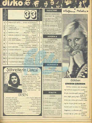  MELODY MAKER'dan İ.BILLY.DON'T BE A HERO(|), Paper Lace 2.,THE MüOST BEAUTİFUL GİRL (2).,..4x3Charlte Rich De THE AIR THAT |