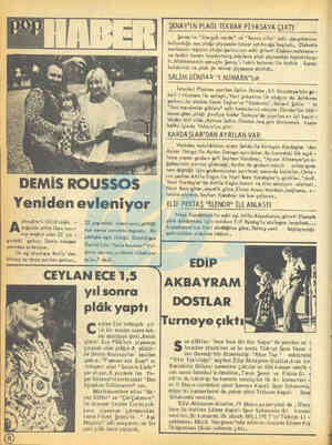  ŞENAY'IN PLAĞI TEKRAR PİYASAYA ÇIKTI Şenay'ın "Gerçek nerde" ve "Beyaz ülke" adlı parçalarının bulunduğu son plağı piyasada