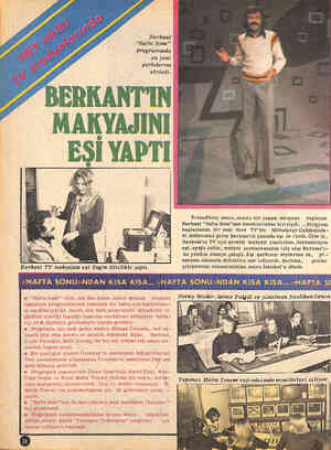  Berkant "Hafta Sonu!"' brogramında en yeni | şarkılarını sövledi. e "Hafta Sonüu" ekibi,son âna kadar,üzücü süikast —...