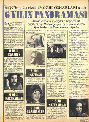  / ı;îı Â __). în yayın hayatı - [W na - başladığın - dan bu yana dü- | zenlediği gelenekse| " YILIN OSKARLARI" anketi bir...