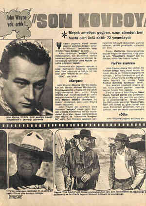  lohn'-Wâyıjğ_%;; i_ yok artık!.. John ıyno 1939'da, üÜnlü wostm klasiği “Stagecoach”u çevirdiği günlerde 1970'de, yukarıdaki