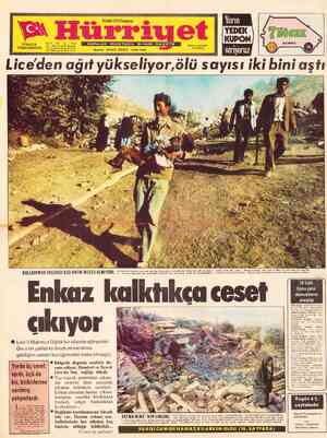Hürriyet Gazetesi 8 Eylül 1975 kapağı