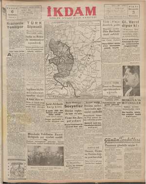 İkdam (Sabah Postası) Gazetesi 6 Temmuz 1941 kapağı