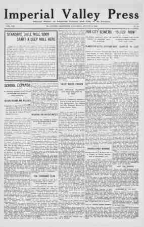 Imperial Valley Press Newspaper August 8, 1908 kapağı