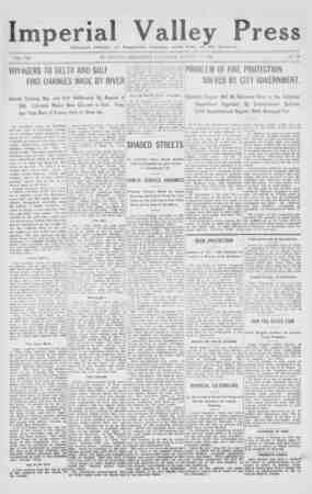 Imperial Valley Press Newspaper August 15, 1908 kapağı