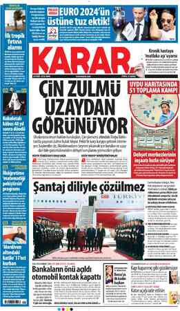  YİNEBİZE HÜSRAN Tei B CANDIDATE FOR a VEFA EURO 2024 ÜSY rkiye' . Kronik hastaya A F mutlaka aşı'uyarısı * — HHavaların...