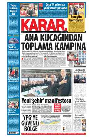  1 ŞUBAT 2019 CUMA www.karar.com 1 milyonu aşkın Doğu Türkistanlıyı toplama kamplarına dolduran Çin yönetiminin insanlık dışı