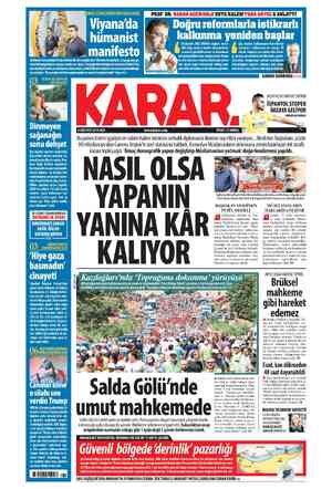  PROF. DR. DARON ACEMOĞLU USTA KALEM TAHA AKYOL'A ANLATTI 6 AĞUSTOS 2019 SALI www.karar.com NASIL OLSA YAPANIN YANINA KAR...