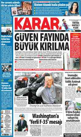  BU YIL SATIŞLAR DÜŞTÜ R Tzi . $ Derdimiz var dertten içeri MUSTAFA KARAALİOĞLU 5/9 S Devletin “E — pejmürdeliği İA XA —...
