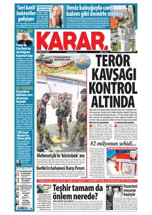  | — İsveçAkademisi'nden â birskandal daha BEŞİR AYVAZOĞLU 5/2 | *Öğlen namazına B k nasıl kalkılır?” YUSUFZİYACÖMERT S/3 Obua