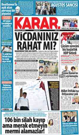  YARGITAY ÇEVİKBİR VE ÇETİN DOĞAN'IN CEZALARINI ONADI 10 TEMMUZ 2021 CUMARTESİ FİYATI: 1 www.karar.com VİCDANINIZ RAHATMI? )