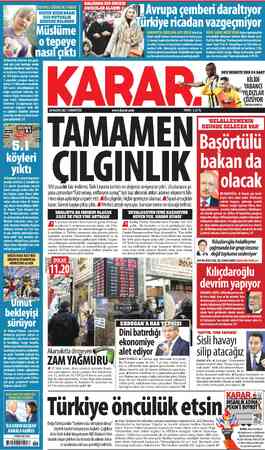  AYRINTILAR S/6'DA llli Bd o1 l9 FOTOĞRAF :REU! SALGINDA KIŞ ÖNCESİ ASISIZLAR AMRMI 20 KASIM 2021 CUMARTESİ www.karar.com...