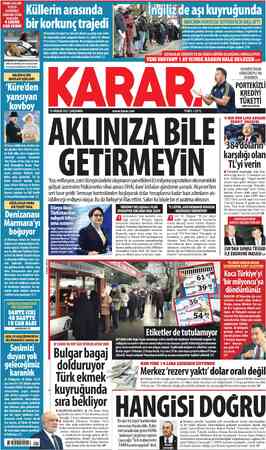  DOĞAL GAZLARI KESİLDİ | ELEKTRİKLİ SOBADAN ÇIKAN YANGINDA 4 GOCUK 15 ARALIK 2021 ÇARŞAMBA www.karar.com FİYATI: 1.25 TL...
