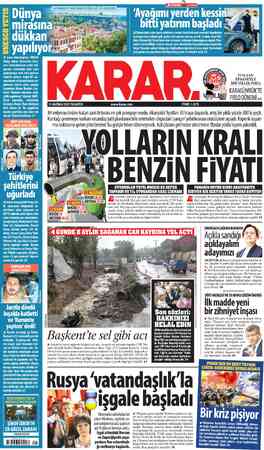  JKARAR. 13 HAZİRAN 2022 PAZARTESİ www.karar.com FİYATI: 1.50TL LA OTOMOBİL” ALİYILDIRIM | İTALYAN EFSANEYLE BİR YILLIK İMZA