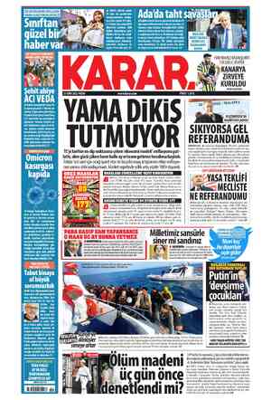  KIZ KARDEŞİ KAHRAMANI KAMUFLAJİYLA UĞURLADI MA www.karar.com | YAMA DiKIŞ TUTMUYOR TL'yi tarihin en dip noktasına çeken...
